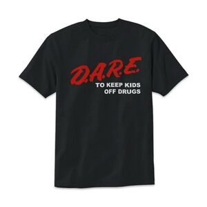 Unisex 3XL  Black Short Sleeve Dare Shirt 100% Cotton Mens Womens 3X Large NEW